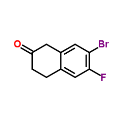 7-Bromo-6-fluoro-3,4-dihydro-2(1H)-naphthalenone Structure