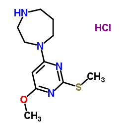 1-(6-Methoxy-2-Methylsulfanyl-pyrimidin-4-yl)-[1,4]diazepane hydrochloride Structure