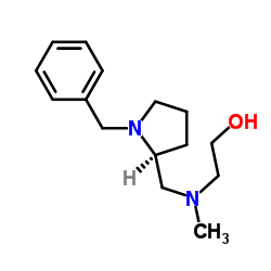 2-[{[(2S)-1-Benzyl-2-pyrrolidinyl]methyl}(methyl)amino]ethanol Structure