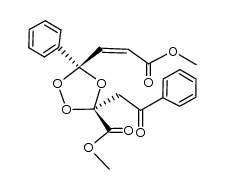 (3R,5R)-methyl 5-((Z)-3-methoxy-3-oxoprop-1-en-1-yl)-3-(2-oxo-2-phenylethyl)-5-phenyl-1,2,4-trioxolane-3-carboxylate结构式