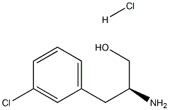 (S)-2-氨基-3-(3-氯苯基)丙-1-醇盐酸盐结构式