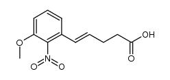 5-(3'-methoxy-2'-nitrophenyl)pent-4-enoic acid Structure