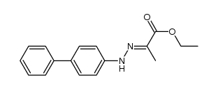 ethyl 2-(2-([1,1'-biphenyl]-4-yl)hydrazono)propanoate Structure