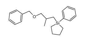 1-(3-(benzyloxy)-2-methylpropyl)-1-phenylsilolane Structure