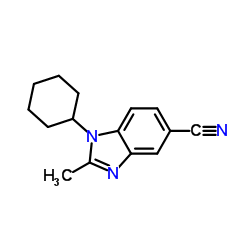 1-Cyclohexyl-2-methyl-1H-benzimidazole-5-carbonitrile图片