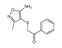 2-[(5-Amino-3-methyl-1,2-oxazol-4-yl)sulfanyl]-1-phenylethanone Structure