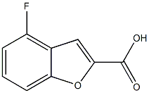 4-氟苯并呋喃-2-羧酸结构式