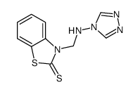 3-[(1,2,4-triazol-4-ylamino)methyl]-1,3-benzothiazole-2-thione Structure