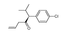 (R)-5-(p-chlorophenyl)-6-methyl-1-hepten-4-one结构式