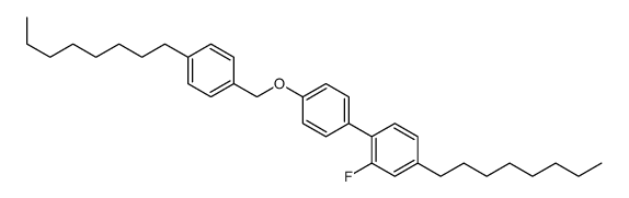 2-fluoro-4-octyl-1-[4-[(4-octylphenyl)methoxy]phenyl]benzene Structure
