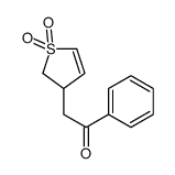 2-(1,1-dioxo-2,3-dihydrothiophen-3-yl)-1-phenylethanone结构式