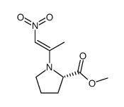 methyl (1-nitroprop-1-en-2-yl)-L-prolinate结构式