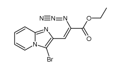 ethyl 2-azido-3-(3-bromoimidazo[1,2-a]pyridine-2-yl)propenoate结构式