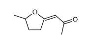 2-Propanone, 1-(dihydro-5-methyl-2(3H)-furanylidene)-, (1E)- (9CI) structure
