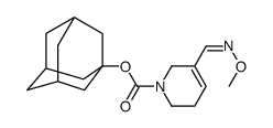 1(2H)-Pyridinecarboxylic acid, 3,6-dihydro-5-((methoxyimino)methyl)-,tricyclo(3.3.1.1(sup 3,7))dec-1-yl ester, (E)- Structure