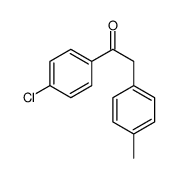 1-(4-氯苯基)-2-(4-甲基苯基)-1-乙酮结构式