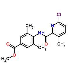 methyl 4-[(6-chloro-3-methyl-pyridine-2-carbonyl)amino]-3,5-dimethylbenzoate Structure