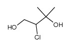 3-chloro-2-methylbutane-2,4-diol结构式