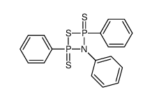 1,2,3-Triphenyl-1,3-dithioxo-2-aza-1,3-diphospha-4-thia-cyclobutan结构式