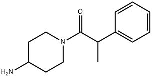 1-(4-aminopiperidin-1-yl)-2-phenylpropan-1-one结构式