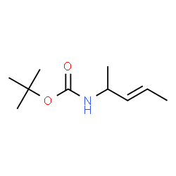 Carbamic acid, (1-methyl-2-butenyl)-, 1,1-dimethylethyl ester, (E)-(-)- (9CI) Structure