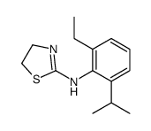 N-(2-ethyl-6-propan-2-ylphenyl)-4,5-dihydro-1,3-thiazol-2-amine结构式