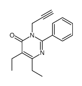 5,6-diethyl-2-phenyl-3-prop-2-ynylpyrimidin-4-one Structure