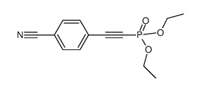 diethyl ((4-cyanophenyl)ethynyl)phosphonate Structure