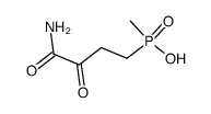 methyl(2-oxamoylethyl)phosphinic acid Structure