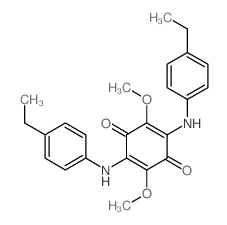 2,5-bis[(4-ethylphenyl)amino]-3,6-dimethoxy-cyclohexa-2,5-diene-1,4-dione structure