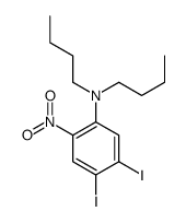 N,N-dibutyl-4,5-diiodo-2-nitroaniline结构式