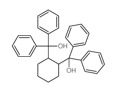 [2-(hydroxy-diphenyl-methyl)cyclohexyl]-diphenyl-methanol结构式