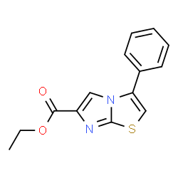 3-PHENYLIMIDAZO[2,1-B]THIAZOLE-6-CARBOXYLIC ACID ETHYL ESTER结构式
