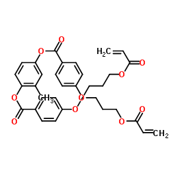 [3-methyl-4-[4-(3-prop-2-enoyloxypropoxy)benzoyl]oxyphenyl] 4-(3-prop-2-enoyloxypropoxy)benzoate structure