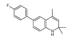 6-(4-fluorophenyl)-2,2,4-trimethyl-1H-quinoline结构式