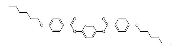 1,4-bis(4-hexyloxybenzoyloxy)benzene Structure