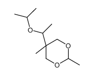 5β-(1-Isopropoxyethyl)-2β,5α-dimethyl-1,3-dioxane结构式