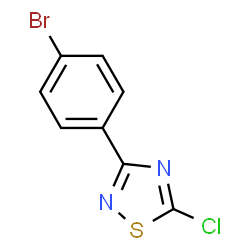 3-(4-Bromo-phenyl)-5-chloro-[1,2,4]thiadiazole结构式