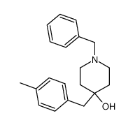1-benzyl-4-hydroxy-4-(4-methylbenzyl)piperidine Structure