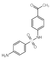 N-(4-acetylphenyl)-4-amino-benzenesulfonamide结构式