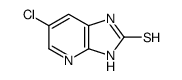 6-CHLORO-1,3-DIHYDRO-2H-IMIDAZO[4,5-B]PYRIDINE-2-THIONE structure