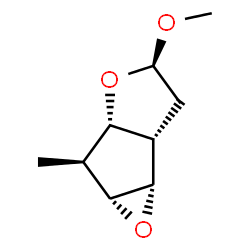 2H-Oxireno[3,4]cyclopenta[1,2-b]furan,hexahydro-4-methoxy-2-methyl-,(1a-alpha-,2-alpha-,2a-alpha-,4-alpha-,5a-alpha-,5b-alpha-)-(9CI) Structure