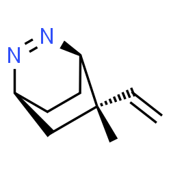 2,3-Diazabicyclo[2.2.2]oct-2-ene,5-ethenyl-5-methyl-,(1alpha,4alpha,5beta)-(9CI) Structure