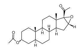 16α,17α-epoxypregnan-20-one-3β-ol 3-acetate结构式