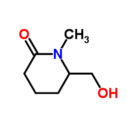 6-(Hydroxymethyl)-1-methyl-2-piperidinone Structure