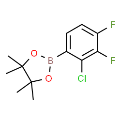 2-Chloro-3,4-difluorophenylboronic acid pinacol ester Structure