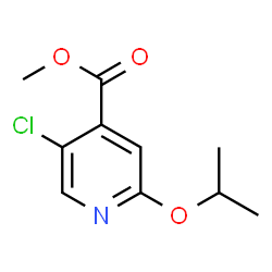 Methyl 5-chloro-2-(propan-2-yloxy)pyridine-4-carboxylate structure