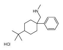 (4-tert-butyl-1-phenylcyclohexyl)methyl-methylazanium,chloride Structure
