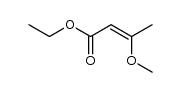 3-methoxy-2(E)-butenoic acid ethyl ester结构式