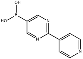 (2-(pyridin-4-yl)pyrimidin-5-yl)boronic acid结构式